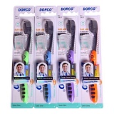 Зубна щітка Dorco Soft Silk чорна з футляром - фото